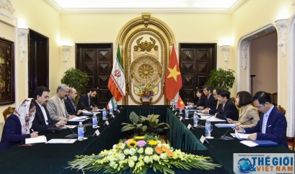 Thứ trưởng Ngoại giao Nguyễn Quốc Cường hội đàm với Người đồng cấp Iran